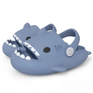 shark slides, kids slippers, kids sandals, shark slippers, summer slippers, thick sole slippers