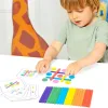 rainbow sticks game, matching game, educational game, educational toy