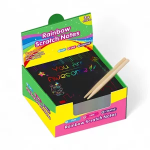 rainbow scratch paper, rainbow scratch art, rainbow scratch notes, scratch notes, rainbow scratch paper