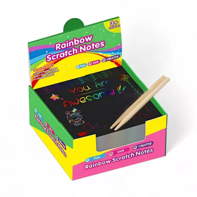 rainbow scratch paper, rainbow scratch art, rainbow scratch notes, scratch notes, rainbow scratch paper