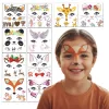 temporary tattoo stickers, temporary face tattoo, halloween face tattoos