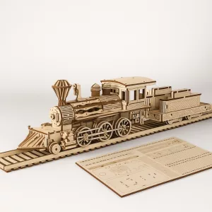 wooden puzzle, train toy, 3d wooden puzzle, wooden train, wooden train toy, steam train toy