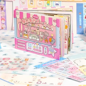 pre cut sticker book, sticker album