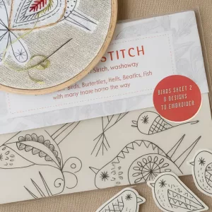 embroidery transfer paper, stick and stitch embroidery, water soluble paper for embroidery