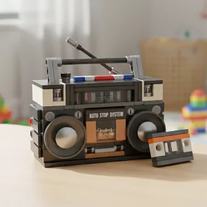 retro electronics toy, building toy