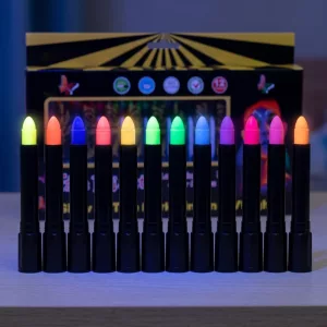 12pcs Glow in the Dark UV Face and Body Paint Marker Set for Kids